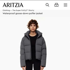 Aritzia Super Puff 2O shorty size small